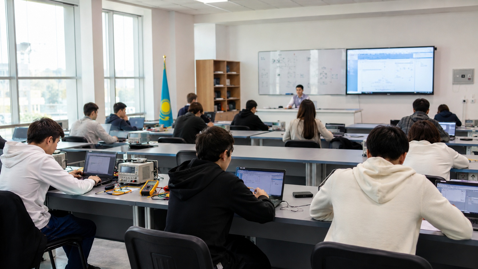 студенты изучают учебную программу вуза